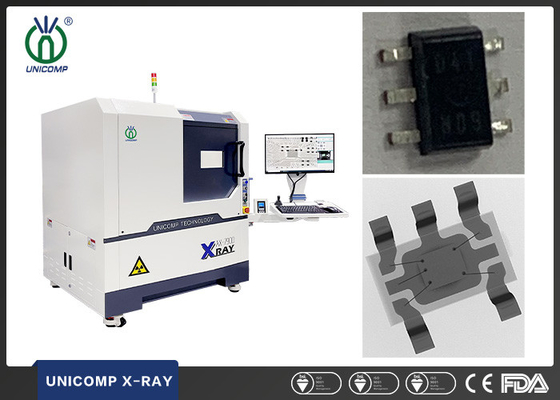 Unicomp 5um 90KV X Ray مع عرض مائل FPD لفحص كنس ربط سلك Semicon IC