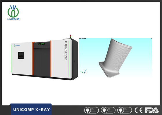 Unicomp UNCT3200 نظام التصوير المقطعي ثلاثي الأبعاد عالي الدقة 450 كيلو فولت / جهاز كمبيوتر لتحليل مسامية شفرات المحرك