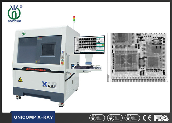 90kV صيانة مجانية أنبوب مغلق SMT X-Ray آلة Unicomp AX8200MAX لقياس فراغات لحام LED BGA