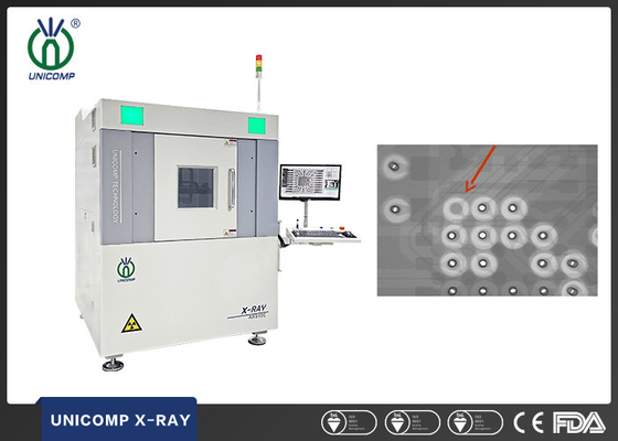 آلات الأشعة السينية الصينية manfuacturer Unicomp microfocus 130kV X-ray AX9100 مع منظر مائل 2.5D FPD لـ PCBA IC BGA PTH