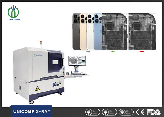 آلة أشعة سينية SMT PCB عالية الدقة Micron Focus Spot Size Unicomp AX7900 للهاتف الخلوي داخل الجودة والتفتيش على الشقوق