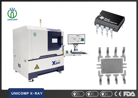AX7900 Unicomp X Ray Machine 5 ميكرون التركيز بقعة أنبوب مغلق لفحص SMT BGA QFN IC