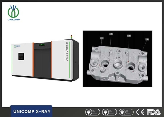 نظام التصوير المقطعي الصناعي UNCT3200 320kV من Unicomp لفحص شفرات المحرك