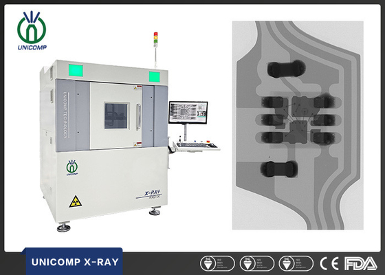 AX9100 Unicomp 2.5D Pcb X Ray Machine 130KV مغلق أنبوب لفحص LED الفراغ