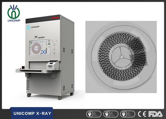 Unicomp SMD Chip Counter X Ray رباعي بكرة وصينية JEDEC مع خوارزمية AI الديناميكية ودعم السحابة